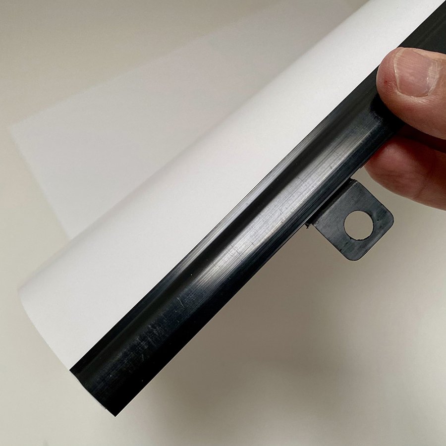 Poster hangers in black with hanging eyelets - Set of 2, 100 cm