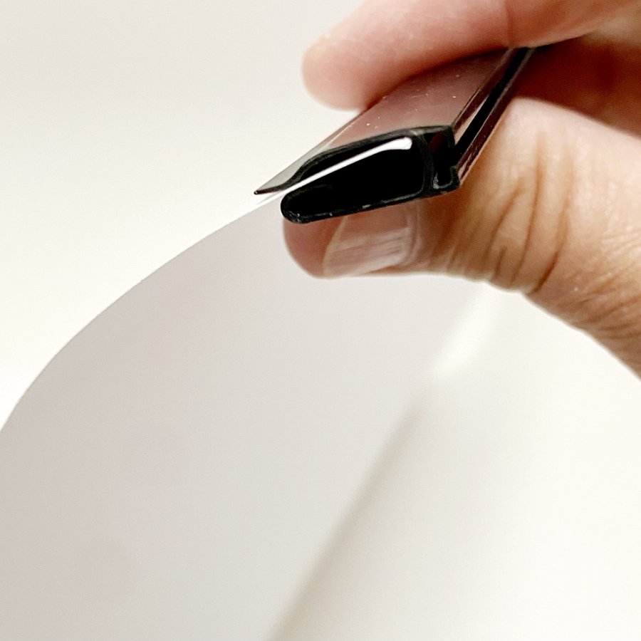 Poster hangers in black with hanging eyelets - Set of 2, 120 cm