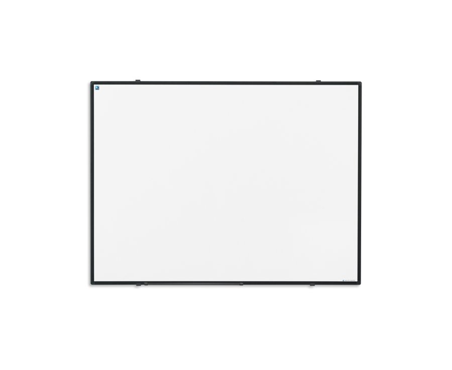 Whiteboard in Black Ceramic Design with Black Aluminum Frame - 90x120cm