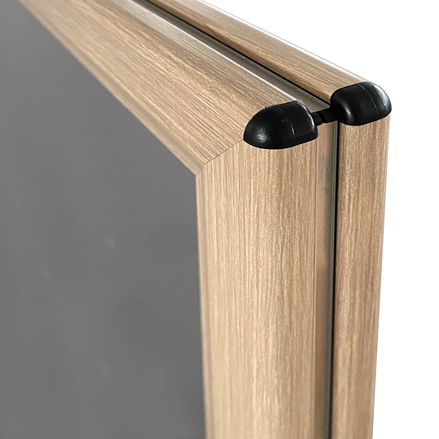 Wind-Pro Water Base Pavement Sign in Grey/Light Wood - A1 Size