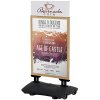 Wind-Pro Water Base Pavement Sign in Grey/Light Wood - A1 Size #9