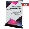 Mini Roll-up in Black A3 Aluminum - Perfect for Exhibitions and Presentations #1