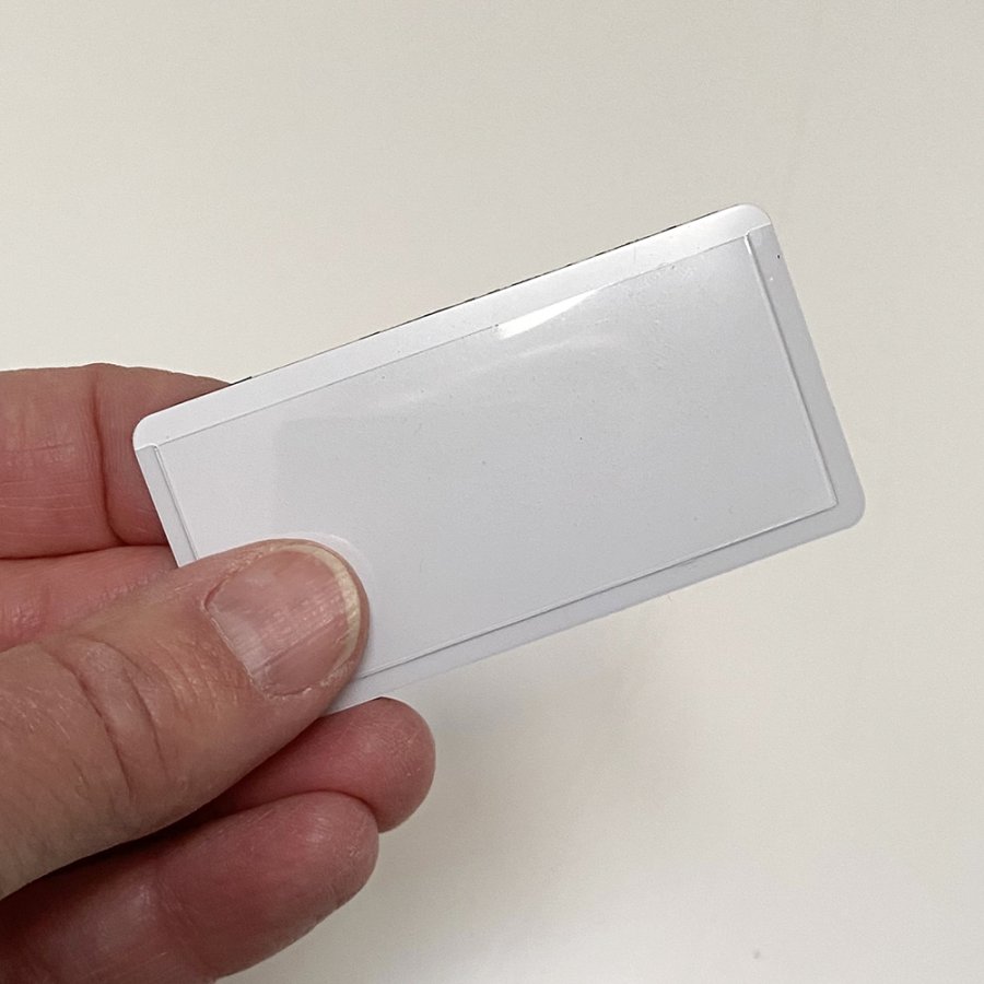 Label holder, magnetic, 10 pcs, 6,3 x 3 cm