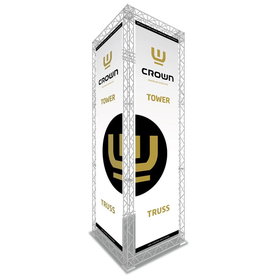 Bottom Clips, for Crown Truss 10, white