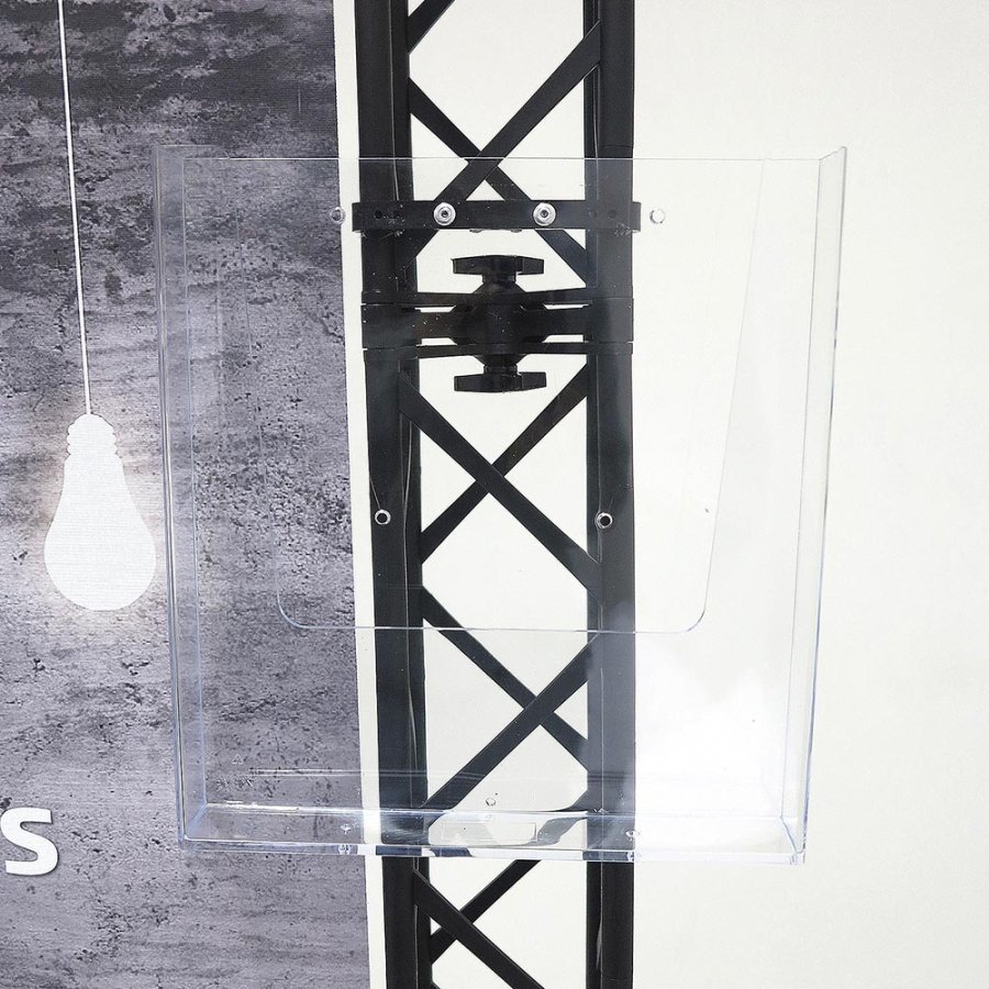 Acrylic holder A5 with fitting, for Crown Truss 10, black