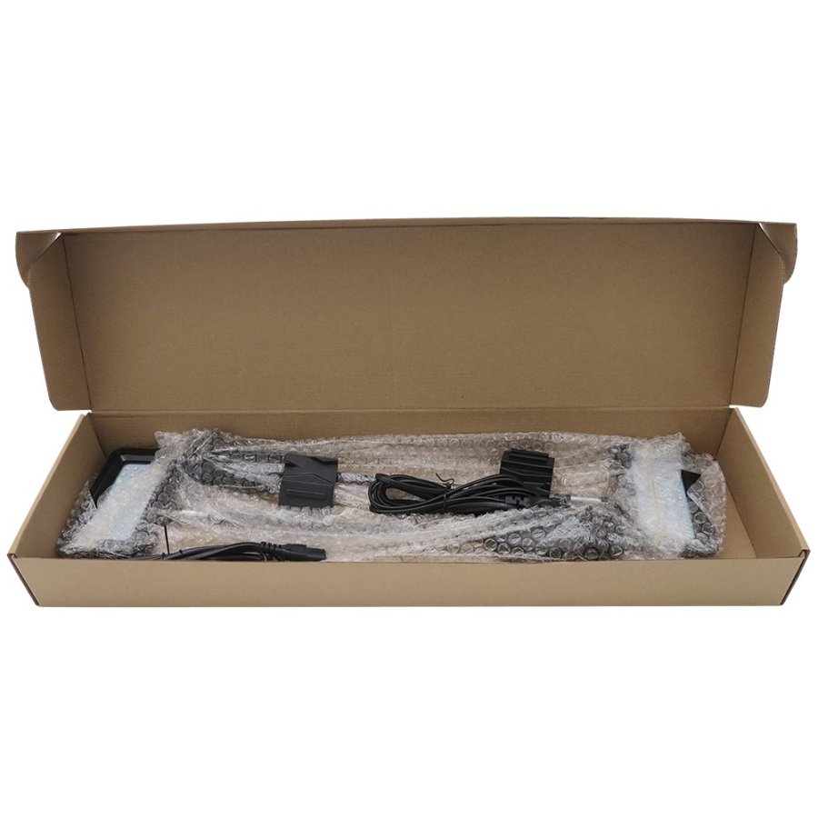 LED spots, 2 pcs. black, 15W, incl. holders for Crown Truss 10 x 10 cm