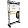 Crown Truss Single Banner, 10 x 10 cm, black exhibition wall #1