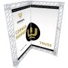 Crown Truss Corner Banner, 10 x 10 cm, white exhibition wall #1