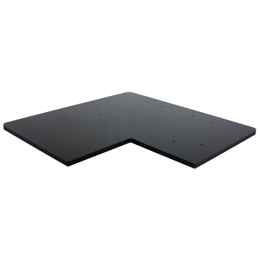 Shelf L-shape, 40 x 40 cm, for Crown Truss 15, black