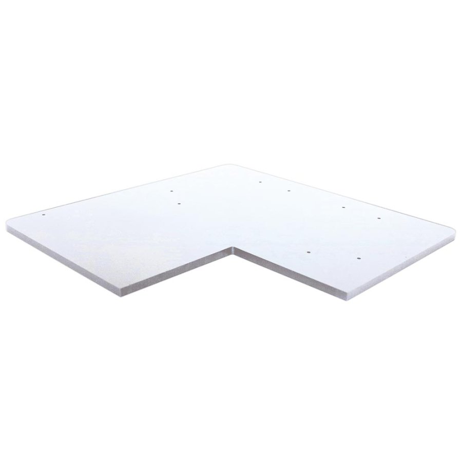 Shelf L-shape, 40 x 40 cm, for Crown Truss 15, white