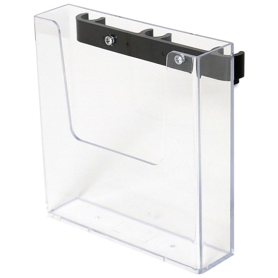 Acrylic holder for A5 brochures, with black fitting for Crown Truss 15