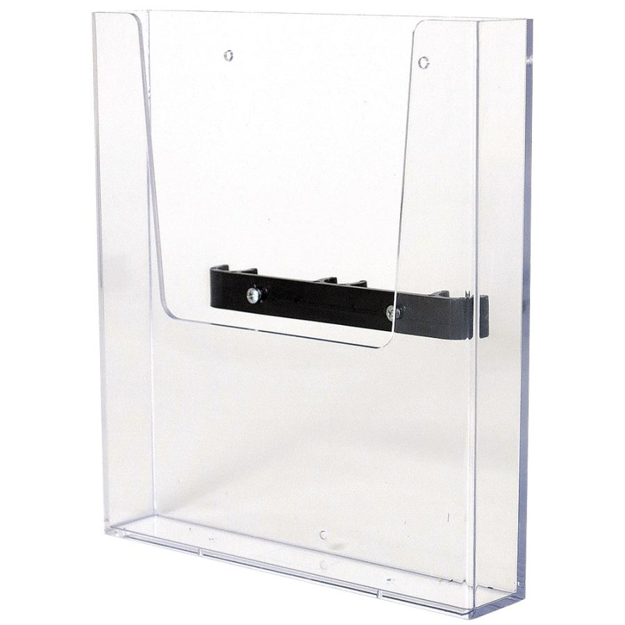 Acrylic holder for A4 brochures, incl. black fitting for Crown Truss 15
