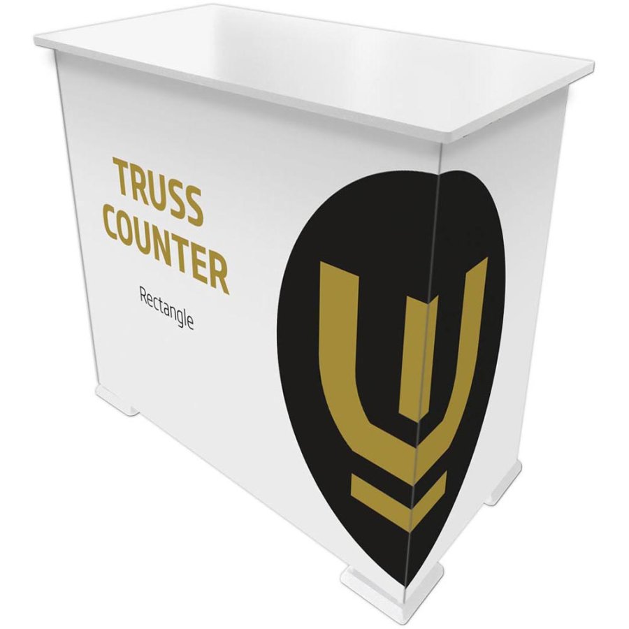 Crown Truss Counter, Rectangle, small, white desk
