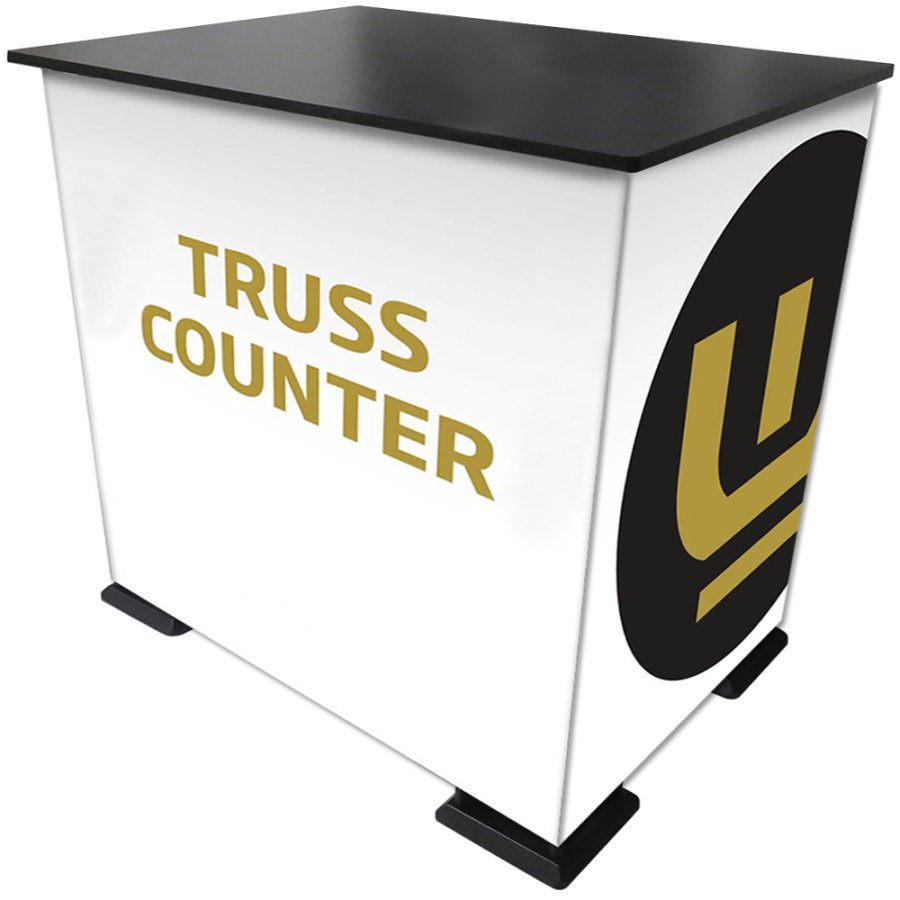 Crown Truss Counter, Rectangle, large, black desk