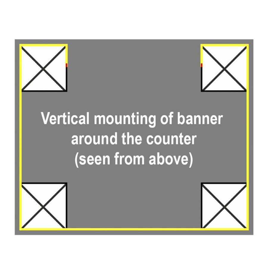 Crown Truss Counter, Rectangle, large, black desk