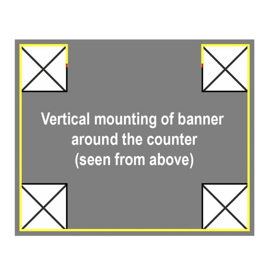 Crown Truss Counter, Rectangle, large, white desk