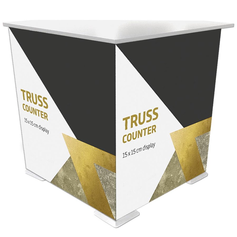 Crown Truss Counter, Triangle, white desk