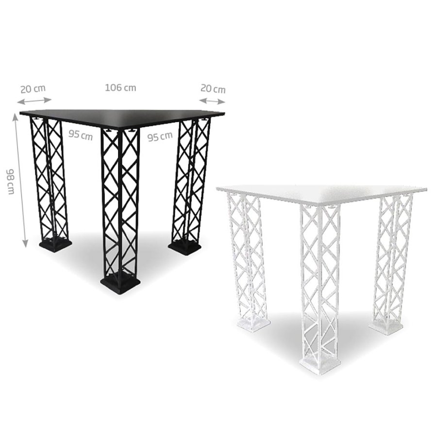 Crown Truss Counter, Triangle, black desk