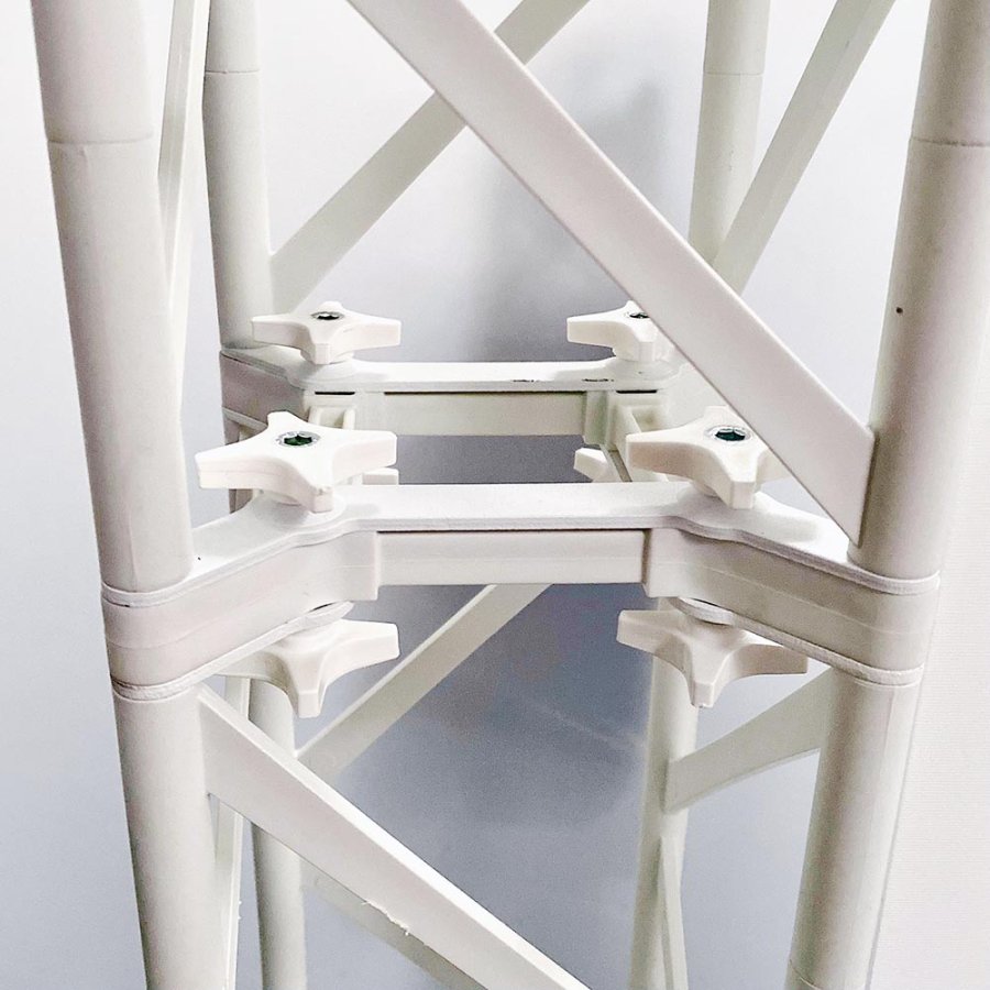 Crown Truss L-Shape 3 x 6 m, 15 x 15 cm, white