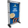 Crown Truss Single Banner, 15 x 15 cm, black exhibition wall #2