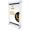 Crown Truss Single Banner, 15 x 15 cm, white exhibition wall #1