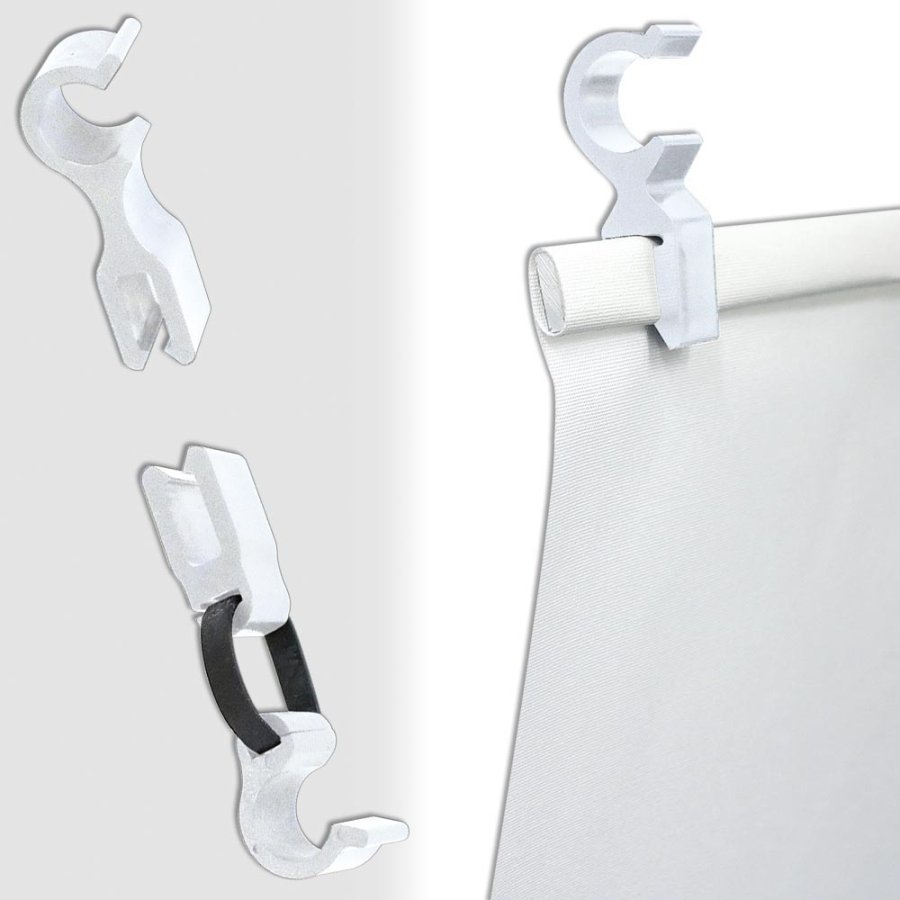 Crown Truss Single Banner, 15 x 15 cm, white exhibition wall