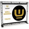 Crown Truss Wall Banner, 15 x 15 cm, black exhibition wall #1