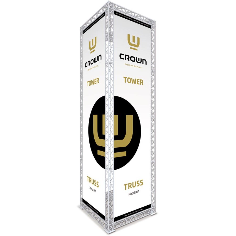 Crown Truss Tower, 15 x 15 cm, black