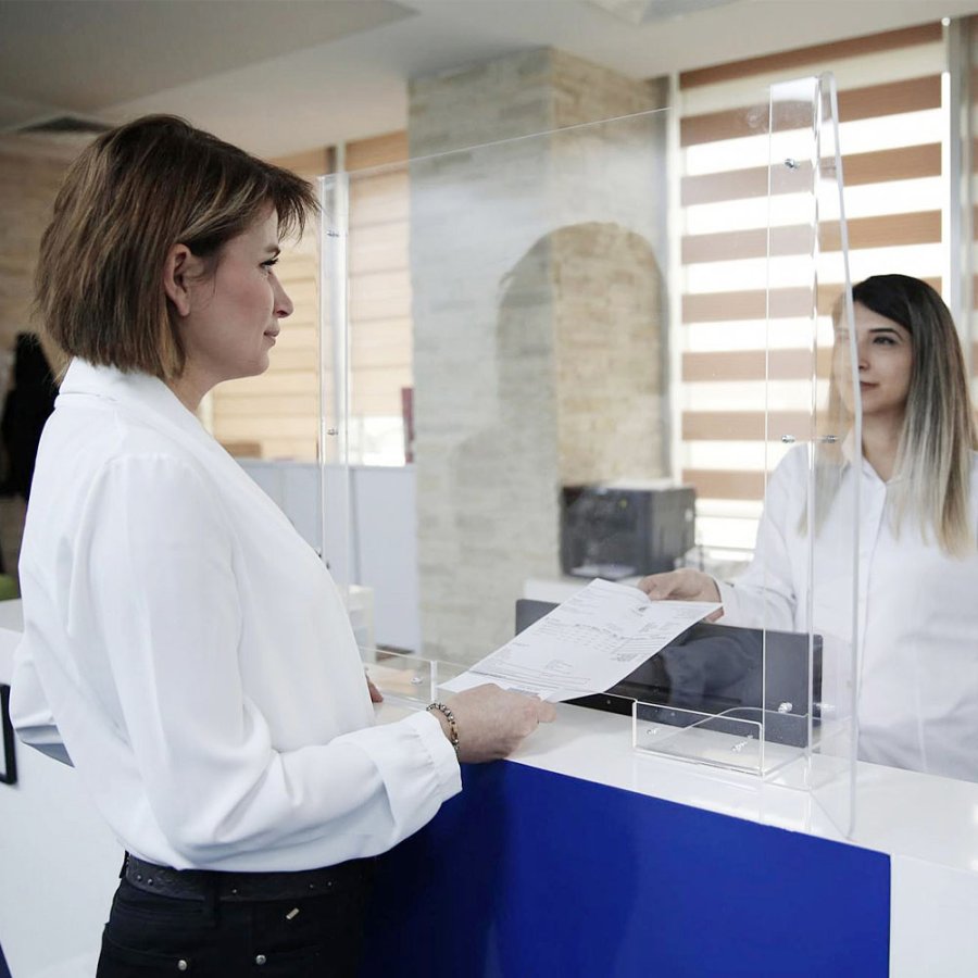 Hygiene Screen, Desk. 90x65cm
