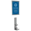 Hand Dispenser Shelf and Alu Snap Frame A4 - Wall set #1