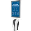 Hand Dispenser 1000 ml and Alu Snap Frame A4 - Wall Set #1