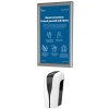 Hand Dispenser 1000 ml and Alu Snap Frame A3 - Wall Set #1