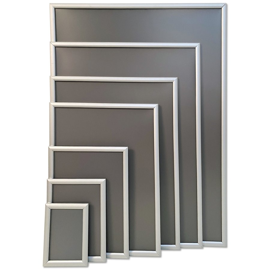 Snap Frame, 20 mm aluminum profile, Silver, B1 - 70 x 100 cm