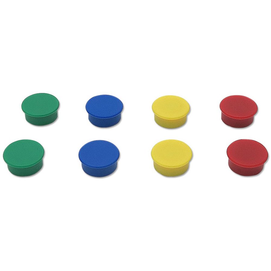 Magnets for e.g. White Board. 8 pcs. -  mix.