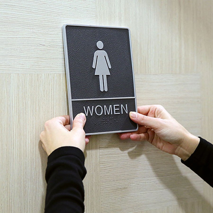 Icon Sign with Text - Women