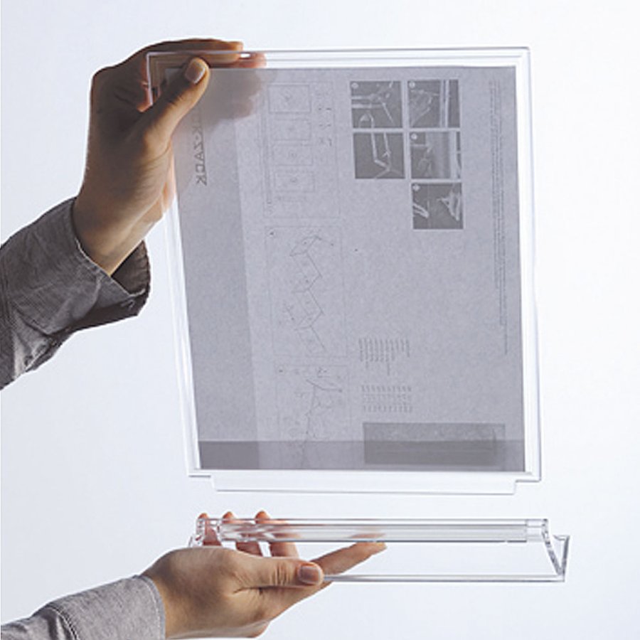 Upright Menuholder, acrylic, A5