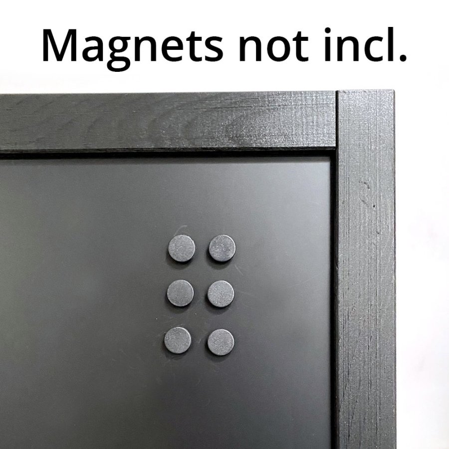 Wooden A-Board Black with Steel Board