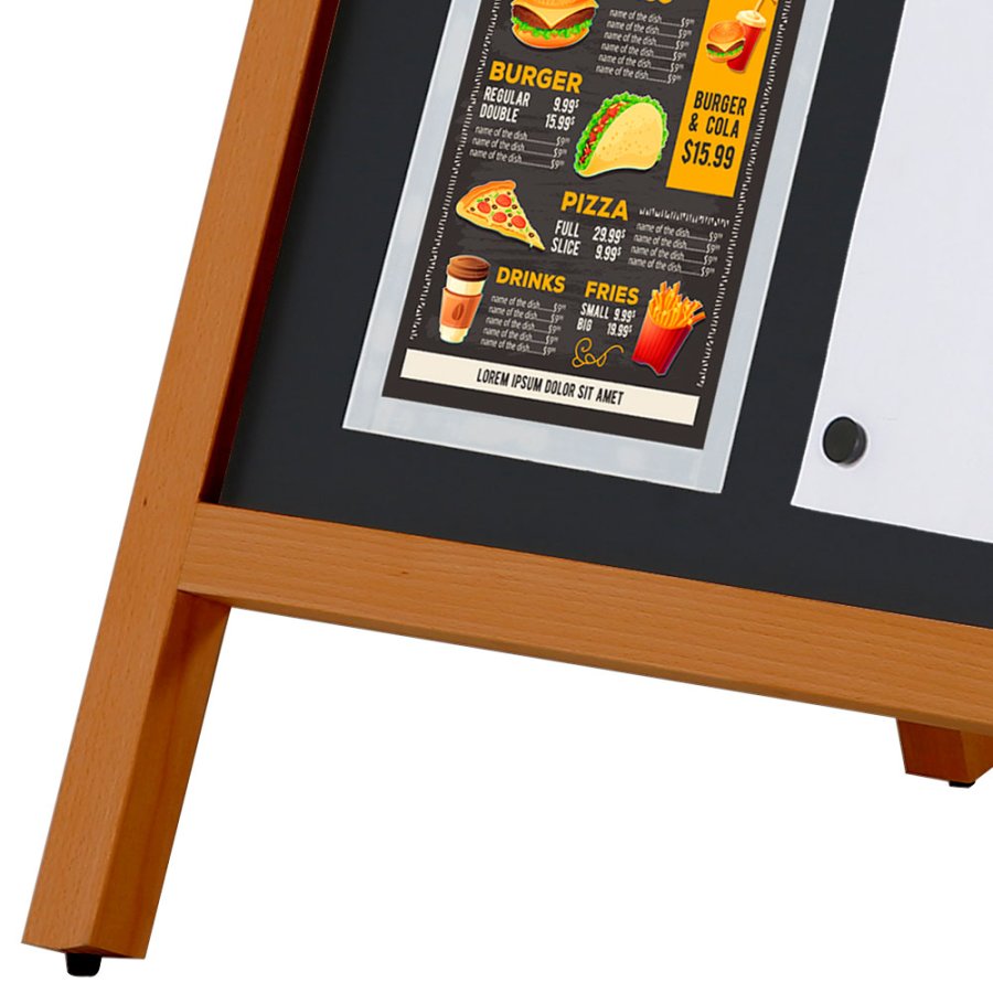 Wooden A-board Bow with Steel Board