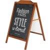 A-board Wood-Look with blackboard #1