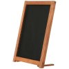 Wooden Chalkboard with feet, dark wood and black board 12,7 x 17,8 cm #1