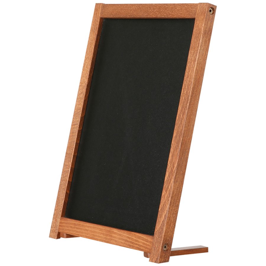 Wooden Chalkboard with Feet, dark wood, 21,6 x 27,9 cm