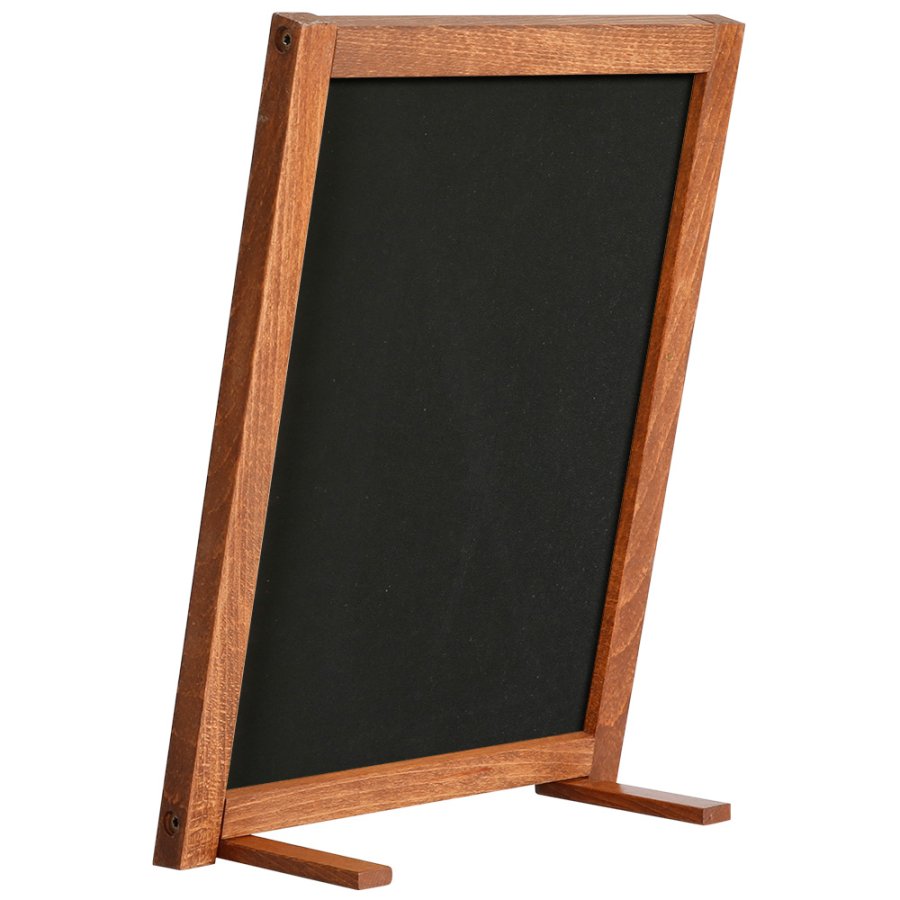 Wooden Chalkboard with Feet, dark wood, 21,6 x 27,9 cm