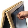 Wooden A-Board Light, Tall, with blackboard of steel and front panel #2