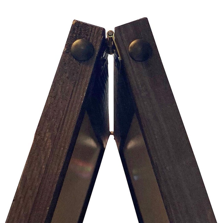 Wooden A-Board,  black stained wooden frame and black chalkboard plate, 60 x 100cm incl. 8 chalk board markers