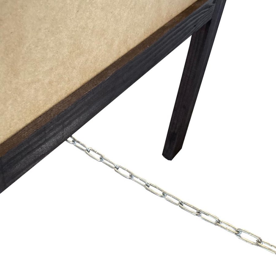 Wooden A-Board,  black stained wooden frame and black chalkboard plate, 60 x 100cm incl. 8 chalk board markers