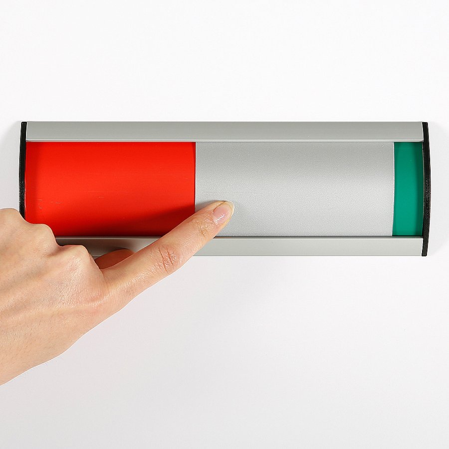 Meeting Room Door Sign with slider, 52 x 200 mm