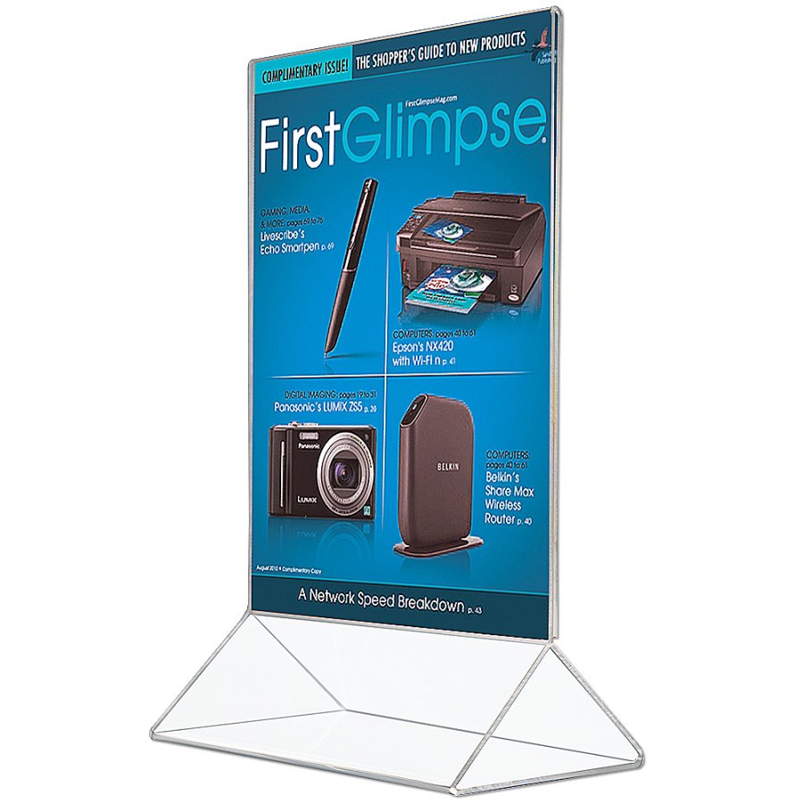 Delta Menuholder, vertical, acrylic, A4