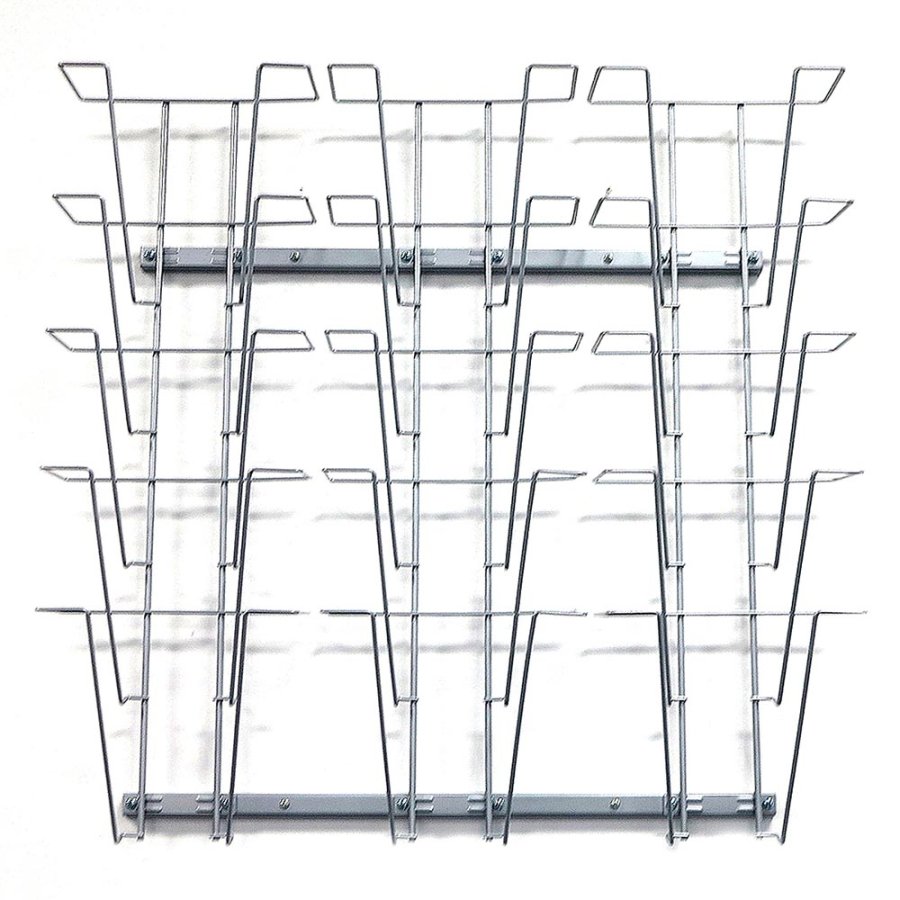 Wireholder Wall, 15 x A4, silver