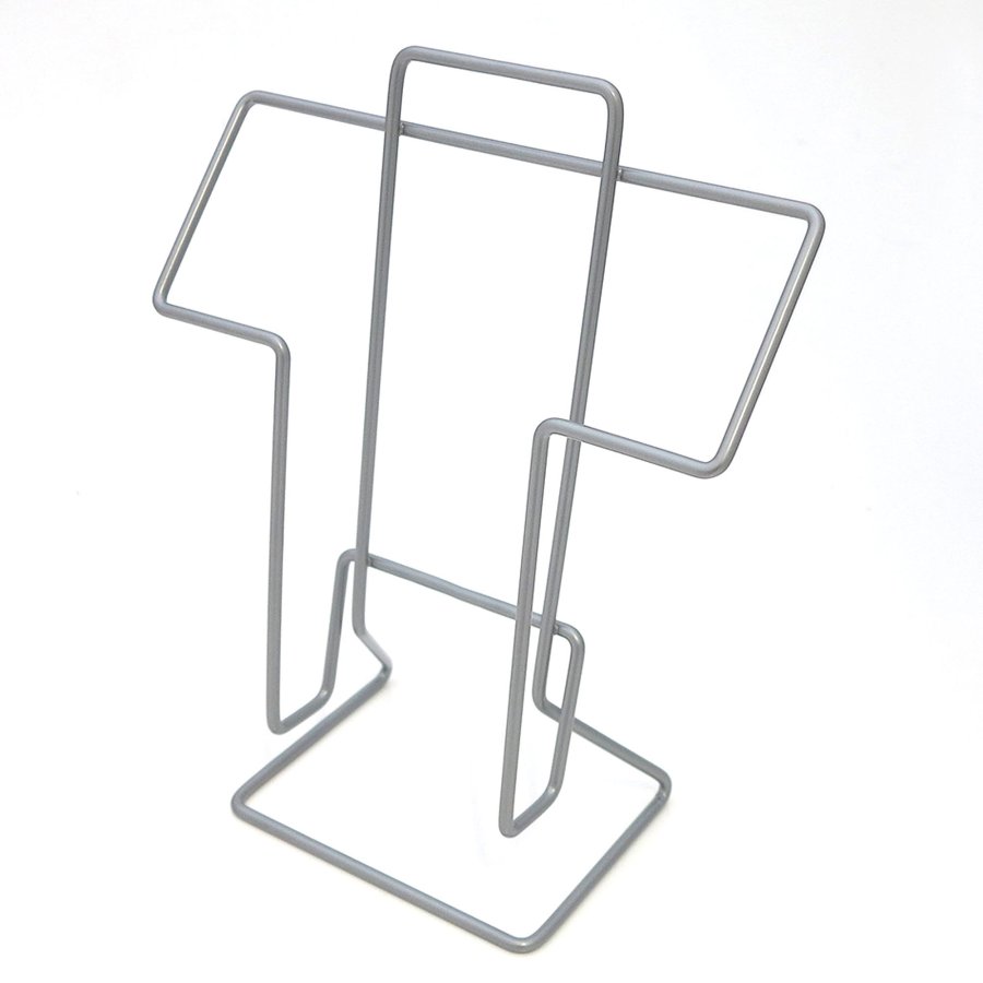 Wireholder Table, 1 x A4, silver