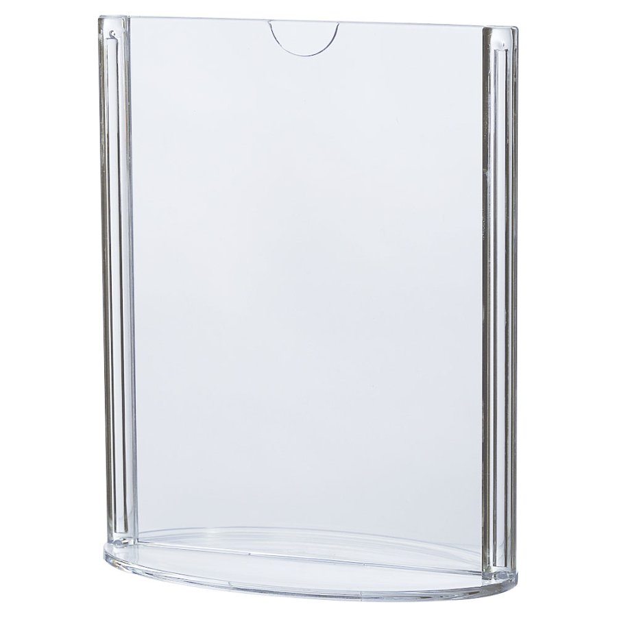 Oval Leaflet Menuholder, acrylic, A6